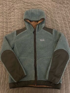 Women's Hooded Teddy Jacket in Teal